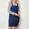 Simple Denim Pinafore Dress Sewing Pattern