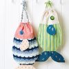 Drawstring Cotton Fish Bags Sewing Pattern