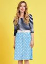 A-Line Floral Skirt