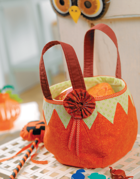 Pumpkin Treat Bag and Wand Sewing Pattern